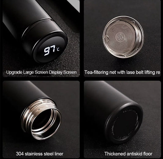 LED Stainless Steel Hot and Cold Bottle